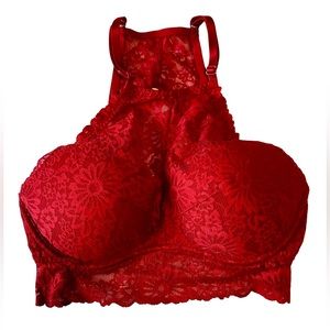 BRAND NEW LACE BRA BRALETTE PINK SEXY VICTORIAS SECRET RED